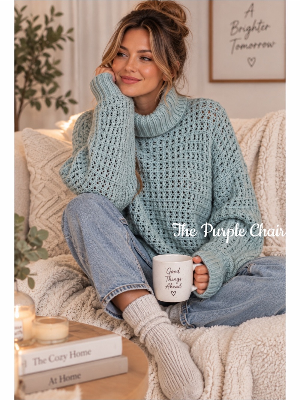 EXPRESS NWT Chunky Knit Oversized Turtleneck Sweater XS